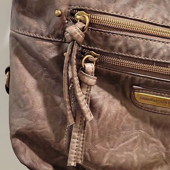 Stone Mountain Smokey Mountain Double Top Zip Hobo - Picture 3 of 13